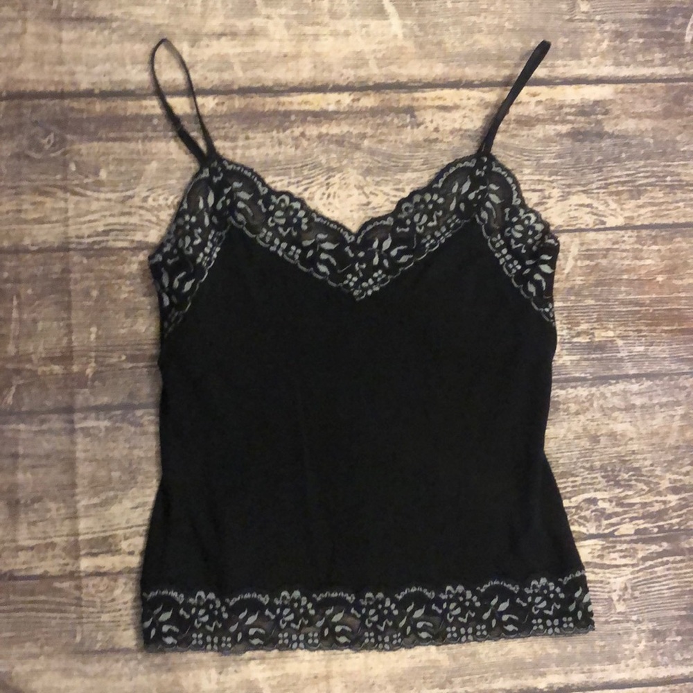 Lack lace tank